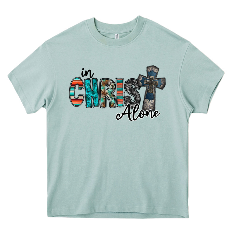In Christ Alone Heavy Core Tee by RacoonDesign | Teevron