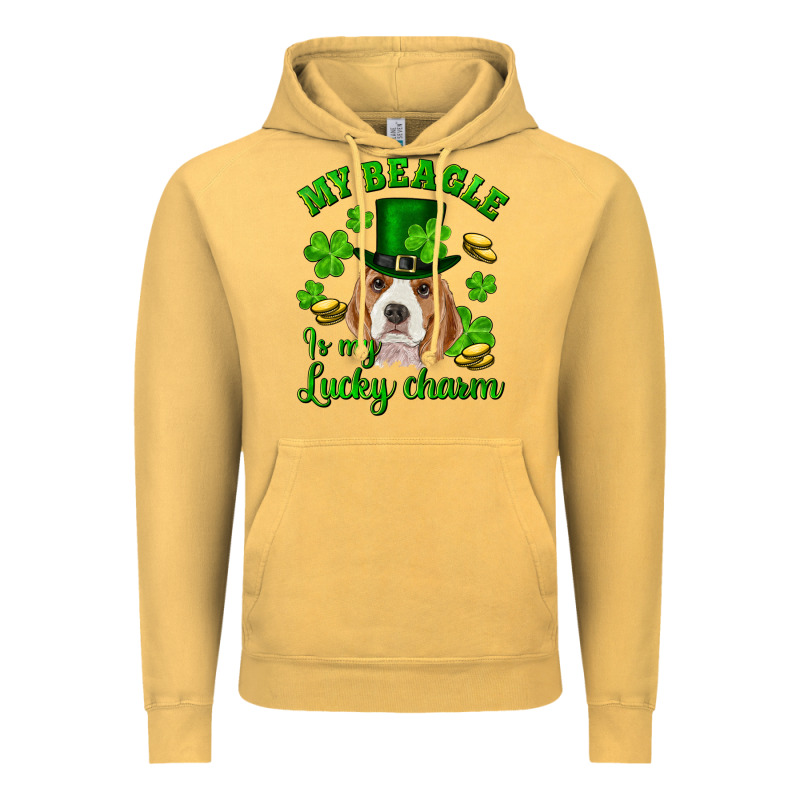 St.patrick's Day My Beagle Is My Lucky Charm Vintage Hoodie by RanaPortraitStore | Teevron
