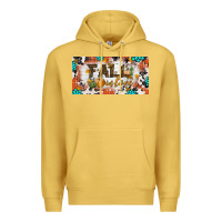 Antique Gold fall in love license plate Premium Hoodie - BundleAndBundleShop