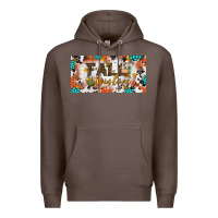 Coffee fall in love license plate Premium Hoodie - BundleAndBundleShop