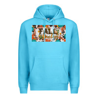 Ocean Blue fall in love license plate Premium Hoodie - BundleAndBundleShop