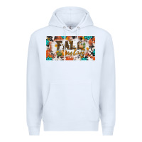 White fall in love license plate Premium Hoodie - BundleAndBundleShop