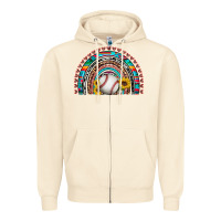 Sandshell baseball rainbow Zipper Hoodie - Artiststas