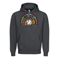 Smoke baseball rainbow Zipper Hoodie - Artiststas