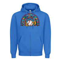 True Royal baseball rainbow Zipper Hoodie - Artiststas