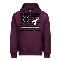 Mauve Wine No One Fights Alone Pancreatic Cancer Awareness Urban Hoodie - Bettercallsaul