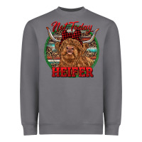 Storm Highland Heifer Christmas Heavyweight Sweatshirt - RanaPortraitStore