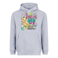 Heather Grey easter jesus fills my cup Heavyweight Hoodie - MaliasSmallBusiness