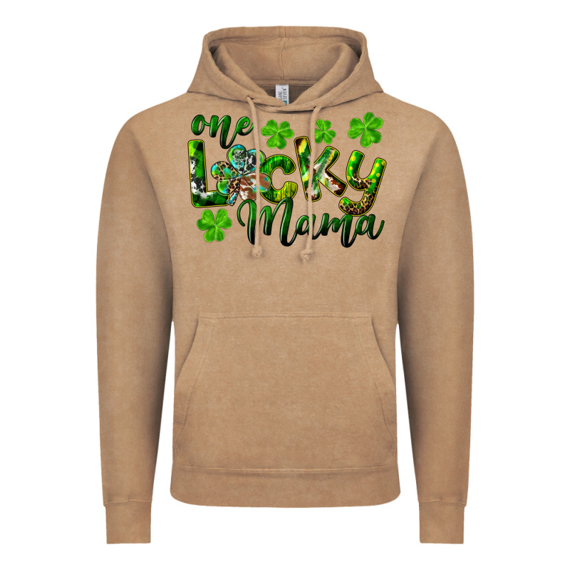 St. Patrick's Day One Lucky Mama Vintage Hoodie by RanaPortraitStore | Teevron
