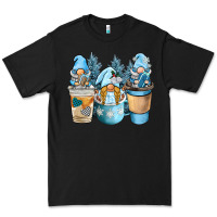 Black winter coffee gnome Premium Tee - BarkalooDesign