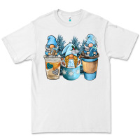 White winter coffee gnome Premium Tee - BarkalooDesign