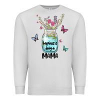Dove Grey mama preview costom name Premium Sweatshirt - MaliasSmallBusiness