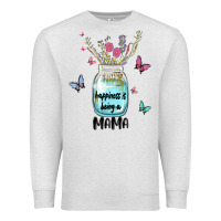 Oatmeal Heather mama preview costom name Premium Sweatshirt - MaliasSmallBusiness