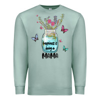 Seafoam mama preview costom name Premium Sweatshirt - MaliasSmallBusiness