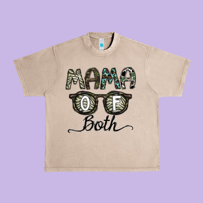 Mama Of Both Urban Heavy Tee Designed By Cowhidedigitalart