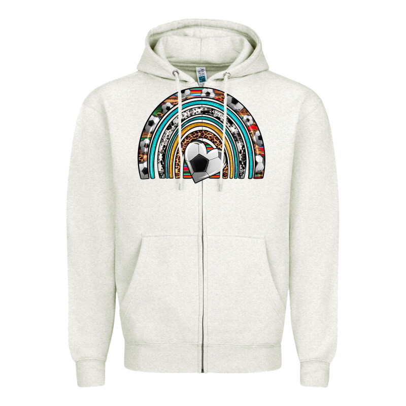 Soccer Rainbow Zipper Hoodie by Artiststas | Teevron