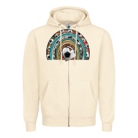 Sandshell soccer rainbow Zipper Hoodie - Artiststas