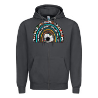 Smoke soccer rainbow Zipper Hoodie - Artiststas