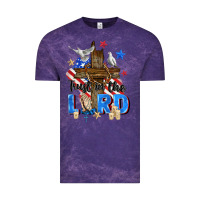 Cloud Purple trust in the lord Vintage Tee - Zillion Design Studio