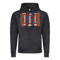 Vintage Black football brushstroke Vintage Hoodie - Zillion Design Studio