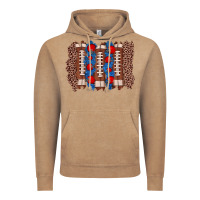 Vintage Coffee football brushstroke Vintage Hoodie - Zillion Design Studio