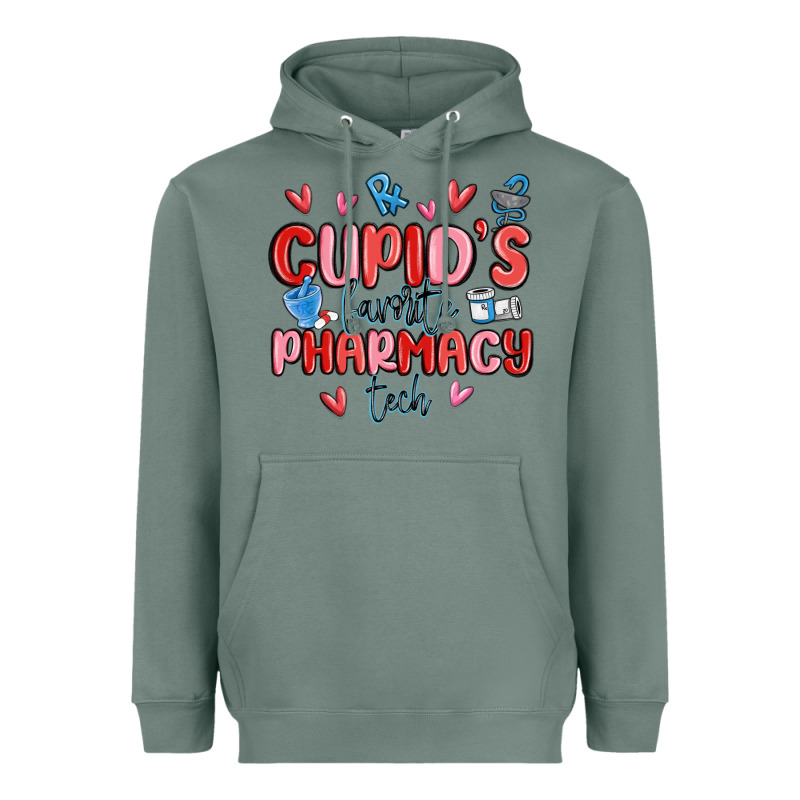 Cupid's Favorite Pharmacy Tech Heavyweight Hoodie by MaliasSmallBusiness | Teevron