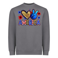 Storm peace love america Heavyweight Sweatshirt - Zillion Design Studio