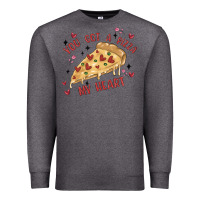 Charcoal Heather you got a pizza my heart Premium Sweatshirt - MaliasSmallBusiness