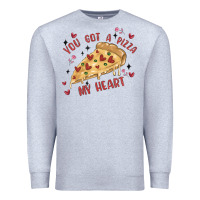 Heather Grey you got a pizza my heart Premium Sweatshirt - MaliasSmallBusiness