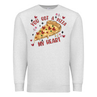 Oatmeal Heather you got a pizza my heart Premium Sweatshirt - MaliasSmallBusiness
