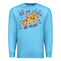 Ocean Blue you got a pizza my heart Premium Sweatshirt - MaliasSmallBusiness