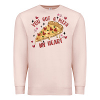 Pale Pink you got a pizza my heart Premium Sweatshirt - MaliasSmallBusiness