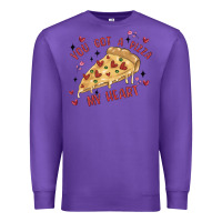 Purple you got a pizza my heart Premium Sweatshirt - MaliasSmallBusiness