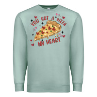 Seafoam you got a pizza my heart Premium Sweatshirt - MaliasSmallBusiness