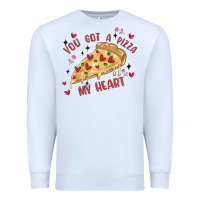 White you got a pizza my heart Premium Sweatshirt - MaliasSmallBusiness