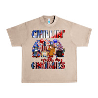 French Oak Chillin' with my gnomies 4th of July Urban Heavy Tee - CowGirlArtShop