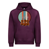 Mauve Wine Violin Vintage Urban Hoodie - Bettercallsaul