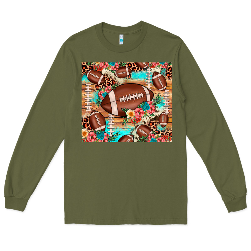 Football Leopard Cowhide Long Sleeve Tee by JahusDesignShop | Teevron