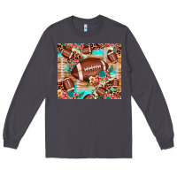Smoke football leopard cowhide Long Sleeve Tee - JahusDesignShop