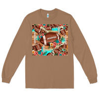 Toasted Coconut football leopard cowhide Long Sleeve Tee - JahusDesignShop