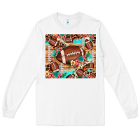 White football leopard cowhide Long Sleeve Tee - JahusDesignShop