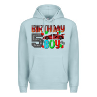 Blue Mist birthday boy 5 Premium Hoodie - BundleAndBundleShop