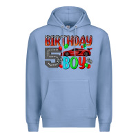 Colony Blue birthday boy 5 Premium Hoodie - BundleAndBundleShop