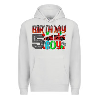 Dove Grey birthday boy 5 Premium Hoodie - BundleAndBundleShop