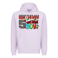 Lilac birthday boy 5 Premium Hoodie - BundleAndBundleShop