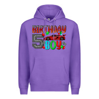 Purple birthday boy 5 Premium Hoodie - BundleAndBundleShop