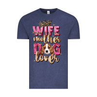 Vintage Denim wife mother dog lover Vintage Tee - Zillion Design Studio