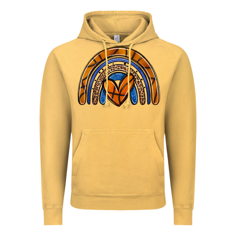 Basketball Rainbow Vintage Hoodie by Zillion Design Studio | Teevron