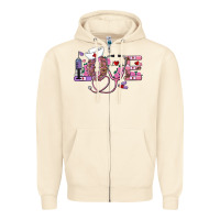 Sandshell valentine's day nurse love Zipper Hoodie - AdoDesignShop