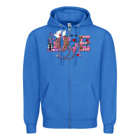 Valentine's Day Nurse Love Zipper Hoodie | Teevron